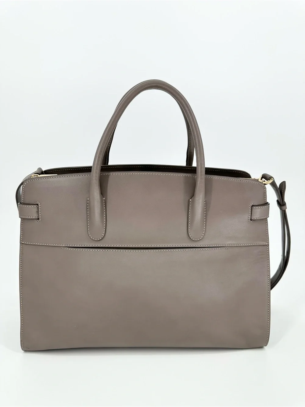 Cuyana Work Satchel in Clay Smooth Leather